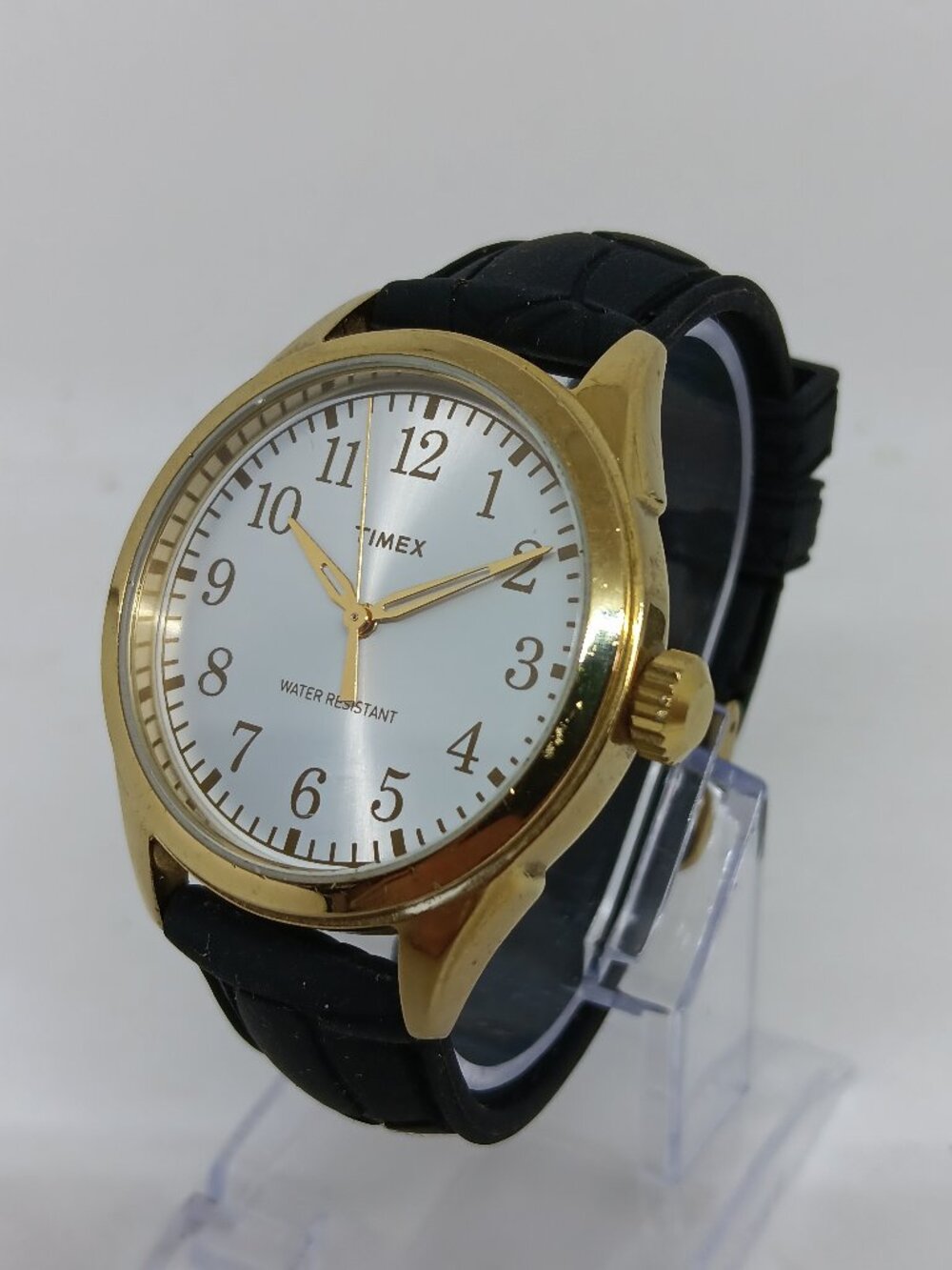 Timex Elevated Classic TW2P99600 Men's 40mm Gold Tone Silver Dial Watch NEWBATT